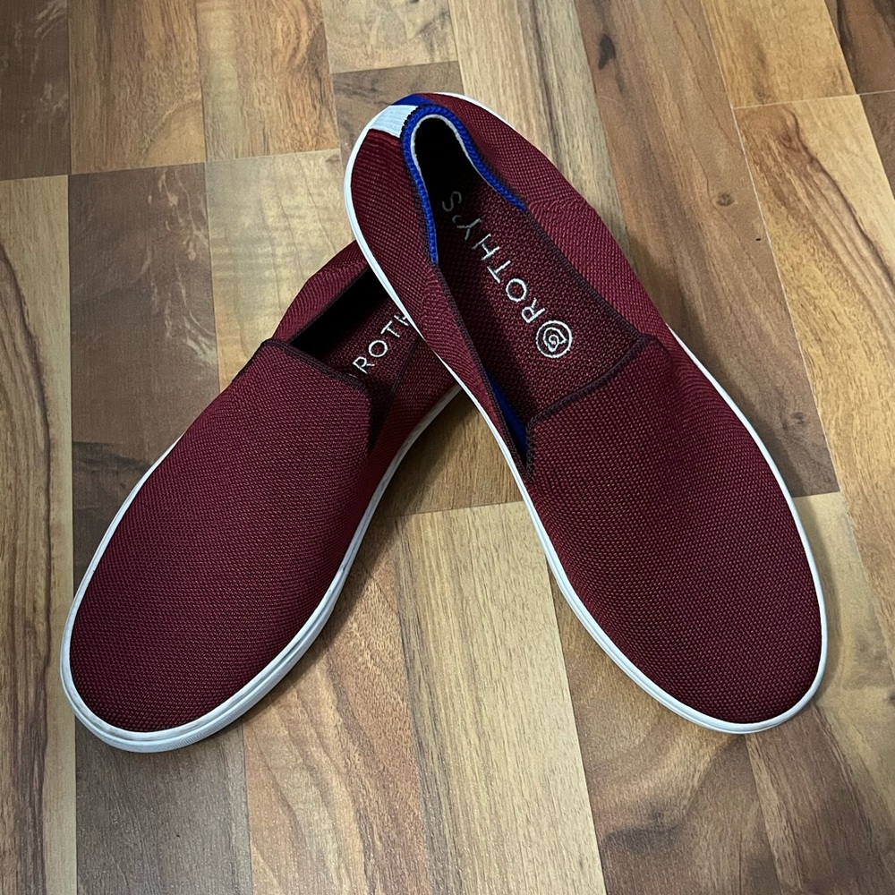 Rothy's Women's Red and Blue Slip-On Sneakers - Picture 3 of 7